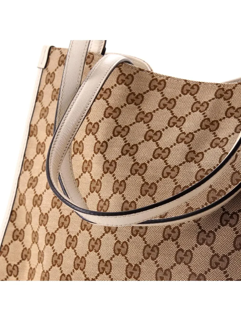 Gucci Horsebit Tote Gg Canvas With #340193G13B